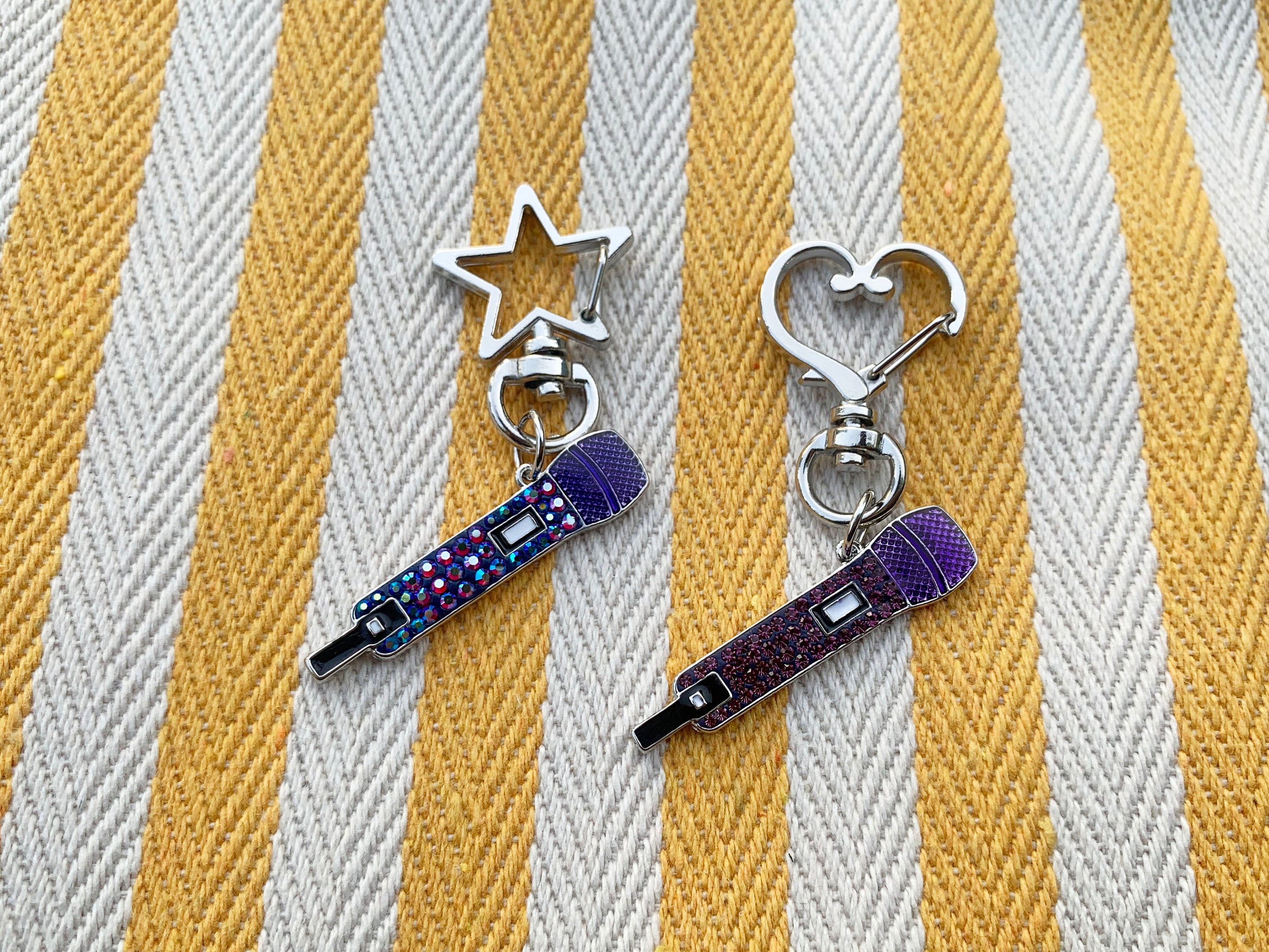 Crystal Microphone Keychain / BTS Jungkook Edition / Swarovski Crystal. -  Etsy