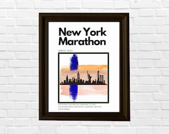 New York City Marathon Print - Customizable