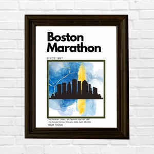 Boston Marathon Print - Customizable