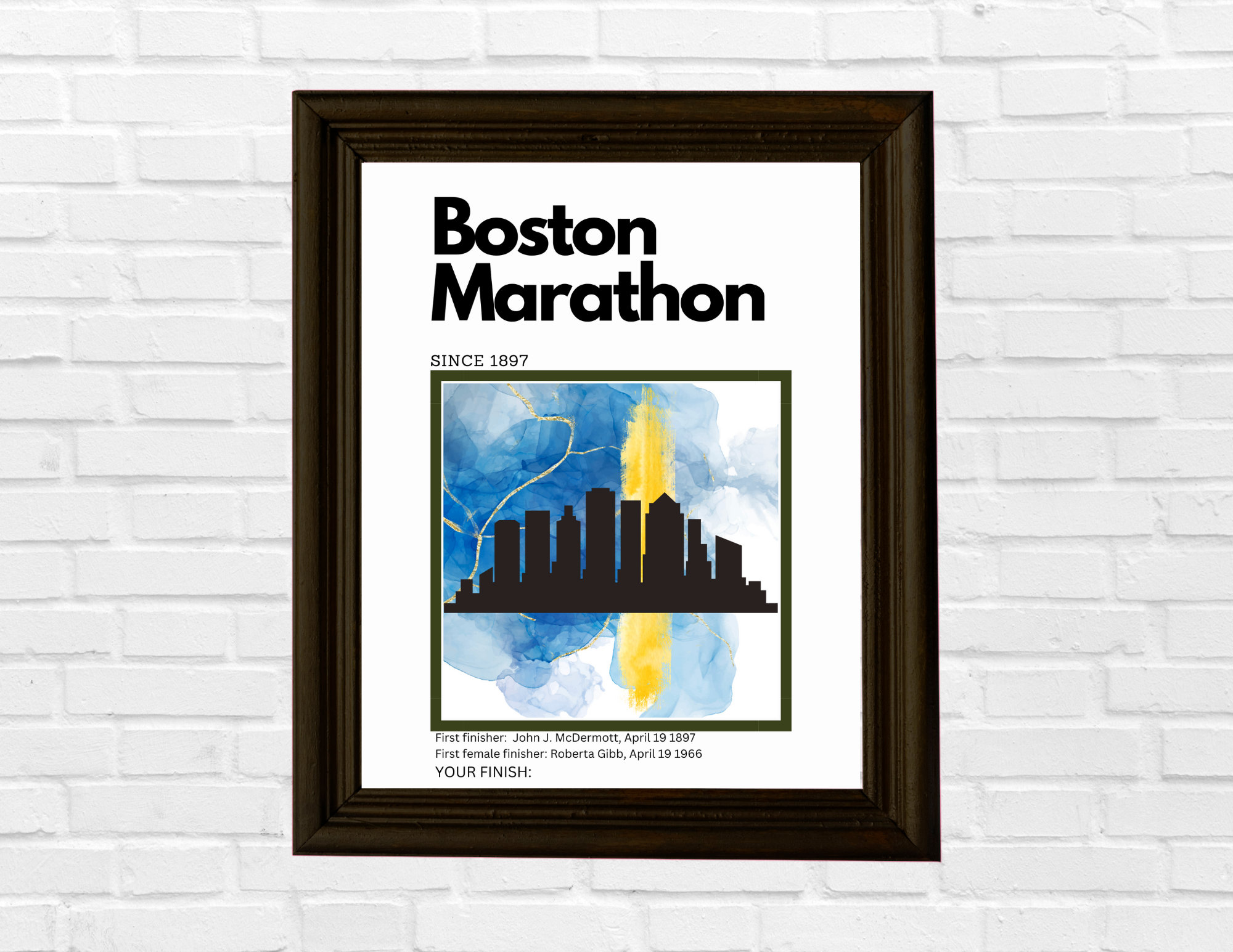 Boston Marathon Print - Customizable