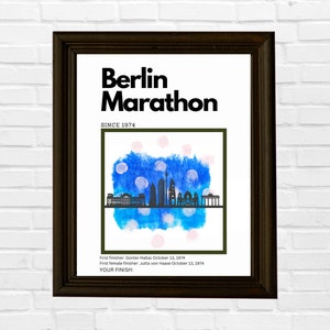 Berlin Marathon Print - Customizable