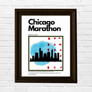 Chicago Marathon Print - Customizable