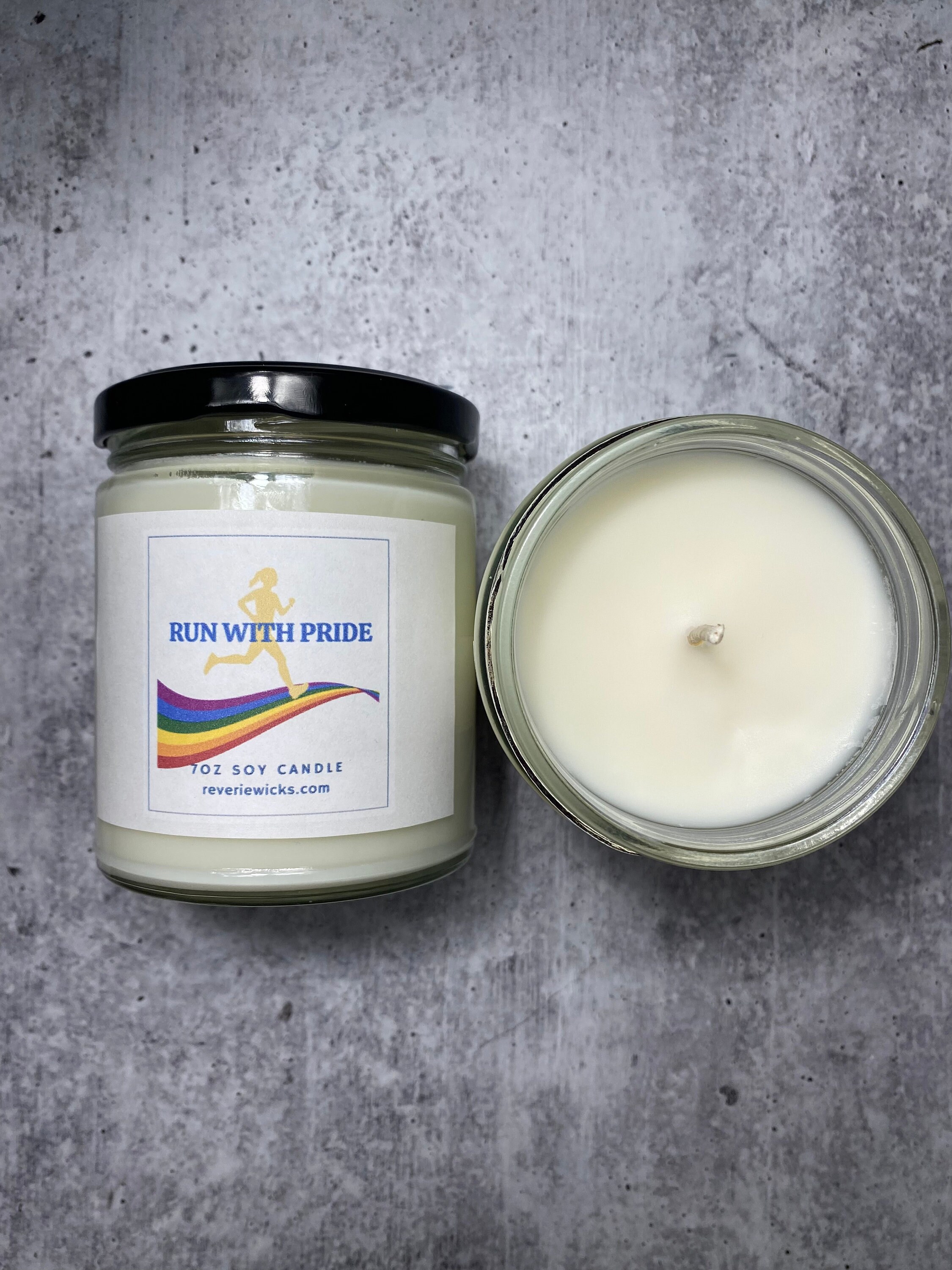 Pride Running Candle, Run With Pride Candle, Pride Running Gift Etsy