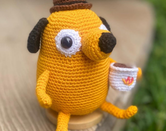 THIS IS FINE Meme Dog Amigurumi Crochet Doll Etsy