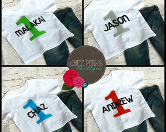 First Birthday Outfit Boy One Year Old Boy Outfit Boy First Birthday Shirt PERSONALIZED Outfit First Birthday Boy