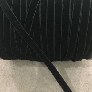 Black Velvet Cord, 10mm Velvet Cord, Jewelry Making Cord, Velvet Necklace Cord, Velvet Ribbon, Blush Velvet Trim, Velvet Chokers, 10meters
