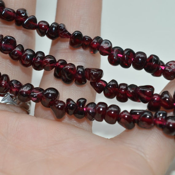 Natural garnet beads Faceted Garnet Beads Beading Supplies | Etsy