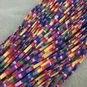 Flat Aztec Ethnic Cord,Bohemian Ethnic Rope Cord,5mm Tribal Ethnic Cord,Stitched Fabric Ethnic Rope Cord,Jewelry Cord,Bohemian Bracelet Cord