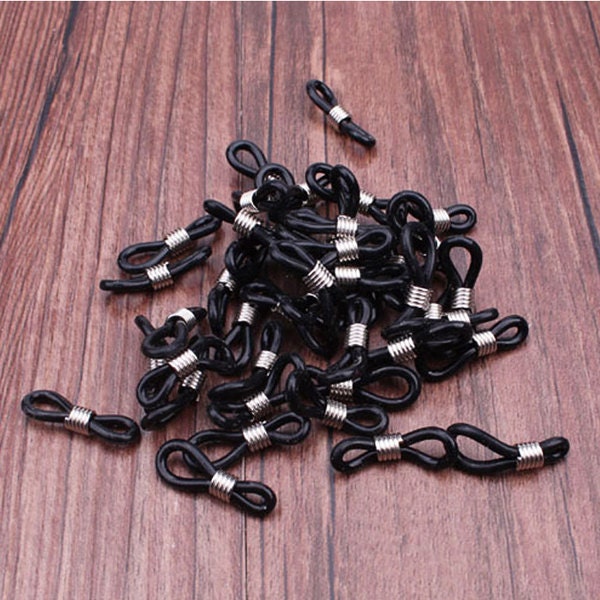 Eyeglass Holders Clear Rubber, Ends for Eyeglass Chain Holder, Glasses