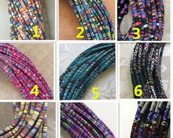 Colorful Ethnic Cloth Cord,Bohomian Cotton,6mm Round Ethnic Cord,Boho Cotton Cord,Ethnic Rope,Gift Wrapping Cord,Bohemian Bracelet Cord