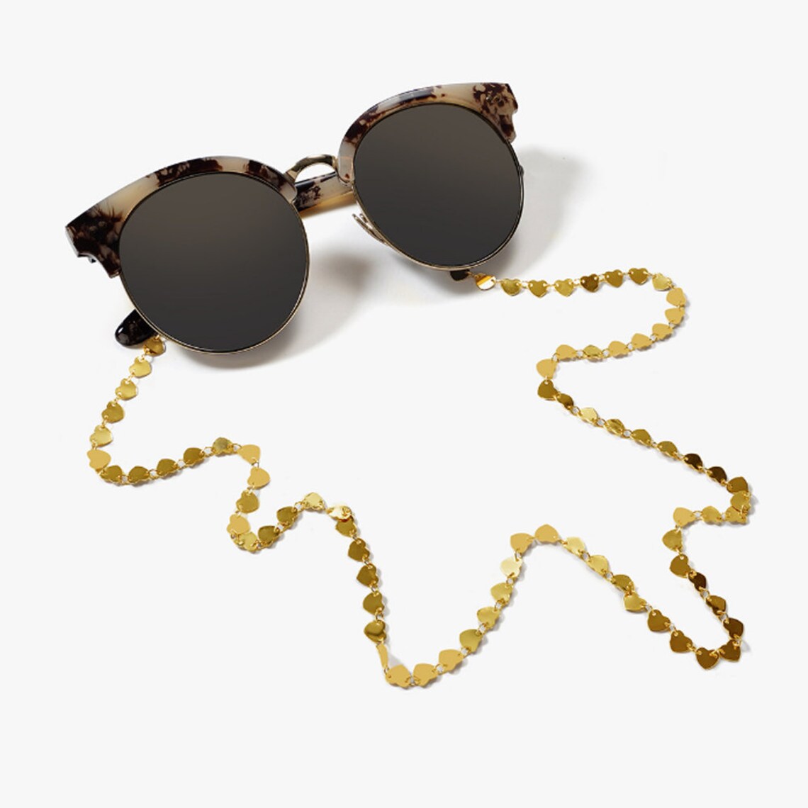 Vintage Style Eyeglass Chain, Gold Glasses Chain, Gold Sunglasses Chain