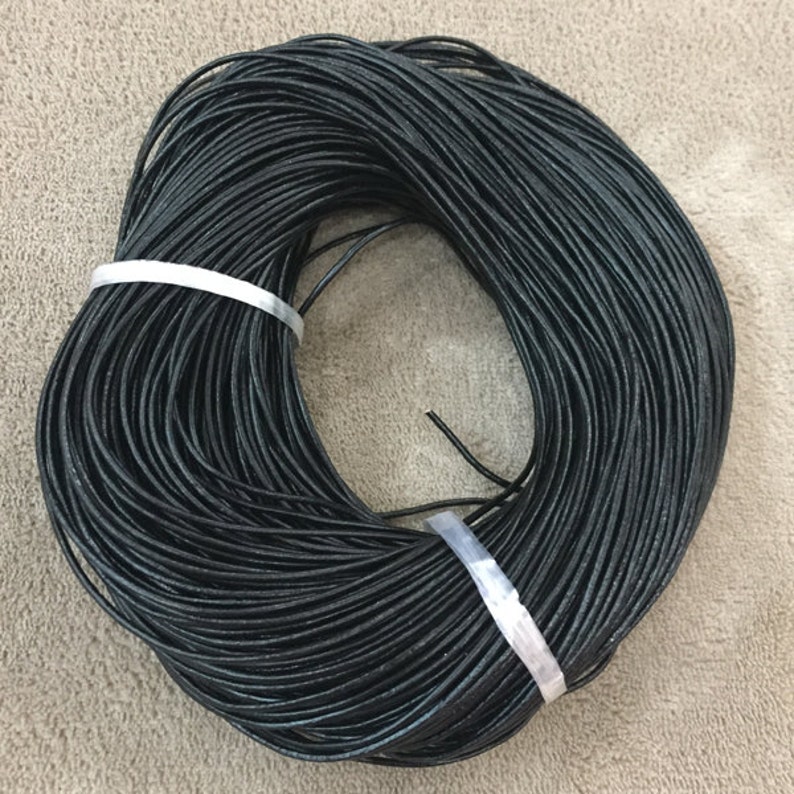 1mm Black Leather Cord Genuine Leather Real Leather Cord - Etsy