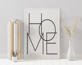 Home print, Decor print, Typography print, Quote prints, A3, Modern, love wall decor, Minimalist, Scandinavian print