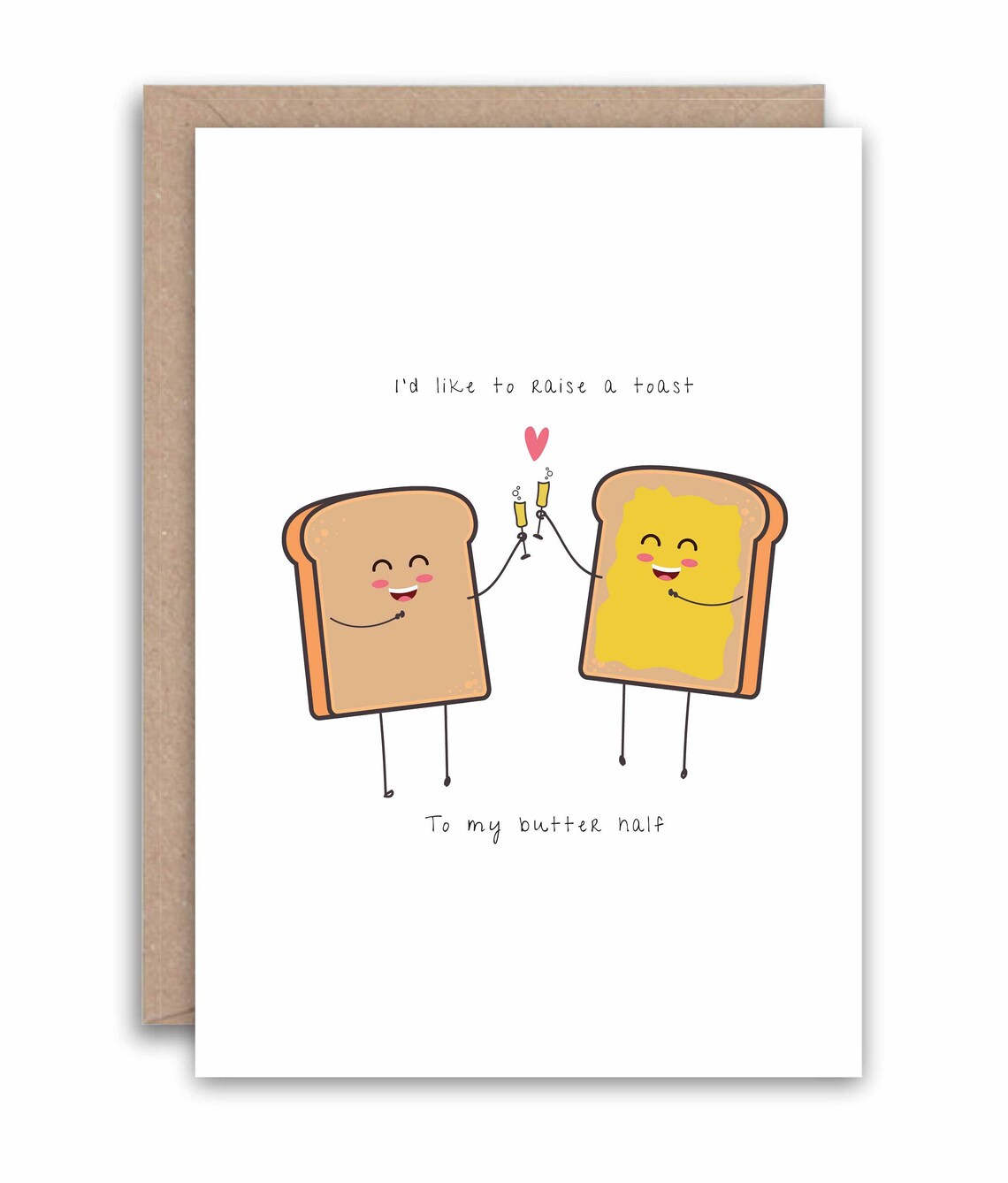 I'd like to raise a toast card funny card card best Etsy