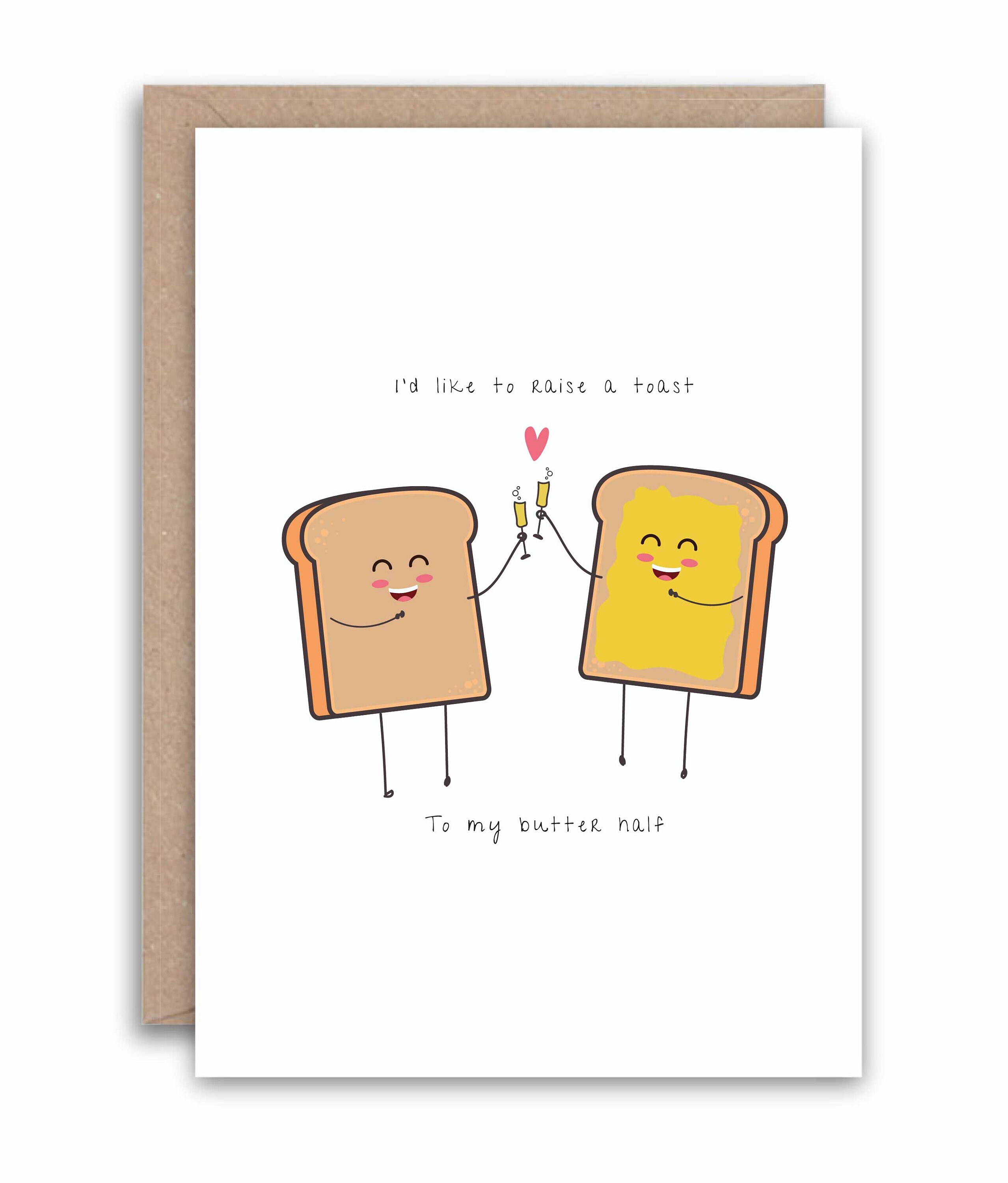 I'd like to raise a toast card funny card card best Etsy