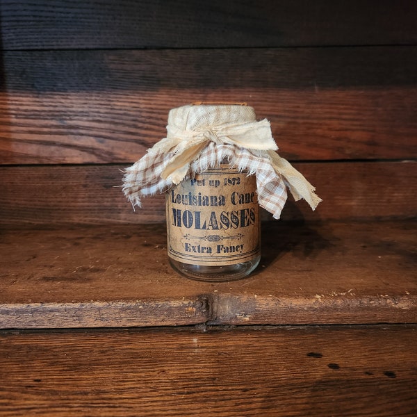 Primitive Molasses Pantry Jar