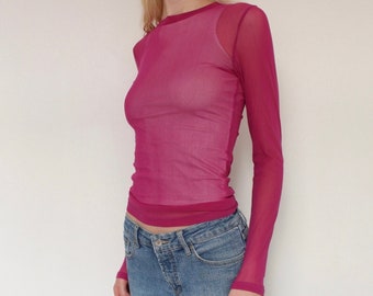 Sheer Layering Top | Etsy Singapore