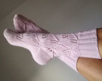 Alpakawolle abriebfeste Socken.Calze da donna resistenti all'usura. Alpaka Socken