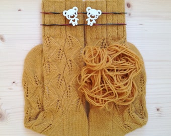 Abnutzungsfeste Socken aus Alpakawolle. Calze da donna resistenti al'usura