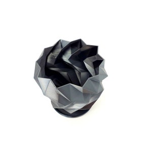 3D Printed Geometric Plant Pot Black Modern Stylish Planter - Etsy