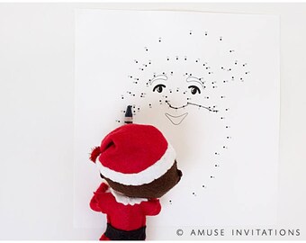 Christmas Connect the Dots, Elf Connect Dot, Christmas Elf Accessories, Santa's Elf Prop, Elf Printable, Christmas Elf Ideas, Easy Elf Ideas