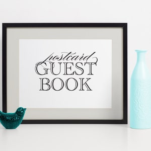 POSTCARD Guest Book, Guest Book Alternatives, Wedding Guest Book Idea, Guest Book Wedding, Guest Book Ideas, Wedding Guest Book Alternatives