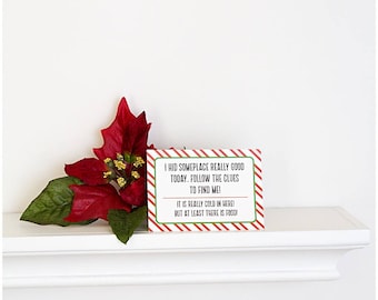 Elf Scavenger Hunt, Scavenger Hunt Elf, Christmas Elf Accessories, Santa's Elf Prop, Elf Printable, Christmas Elf Ideas, Easy Elf Ideas