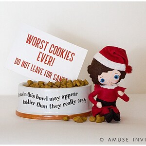 Elf Worst Cookies, Funny Elf Idea, Christmas Elf Accessories, Santa&#39;s Elf Prop, Elf Printable, Christmas Elf Ideas, Easy Elf Ideas