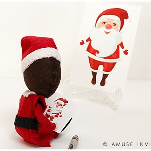Elf Sketches Santa Claus, Elf Funny Idea, Accessoires d’elfe de Noël, Accessoire d’elfe de Père Noël, Elf imprimable, Idées d’elfe de Noël, Idées d’elfe faciles