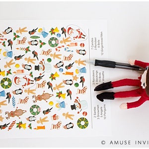 Elf iSpy, Elf iSpy Game, Christmas iSpy, Christmas Elf Accessories, Santa&#39;s Elf Prop, Elf Printable, Christmas Elf Ideas, Easy Elf Ideas