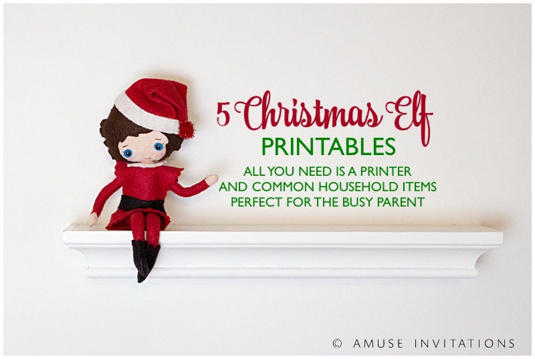 Elf Printable Bundle, Elf Printable Kit, Elf Bingo, Elf Replaces ...