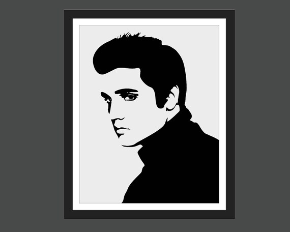 Elvis Presley King Of Rock Roll Music Icon Canvas Print Etsy