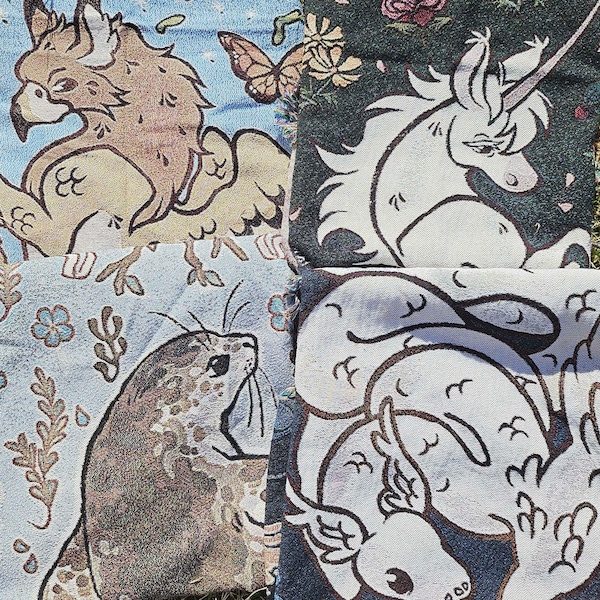 Couvertures tissées Mythos Majesté