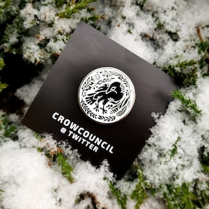 Treasure Crow Enamel Pin