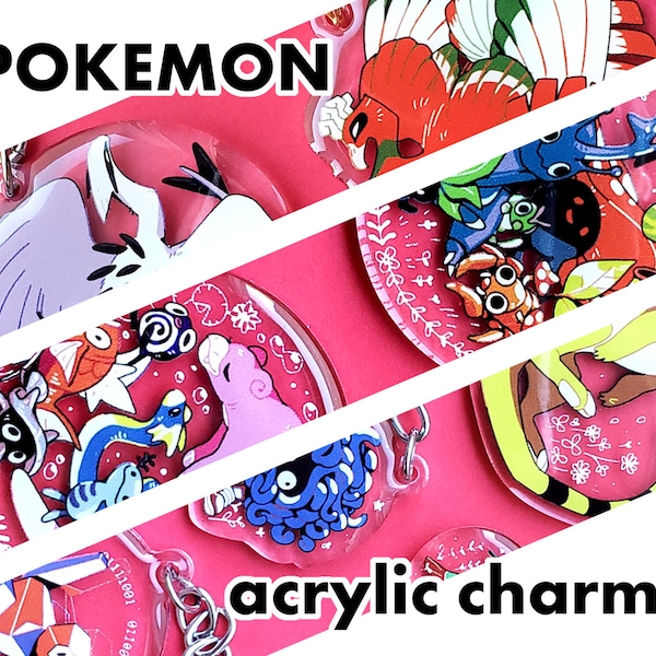 Pokemon Acrylic Charms