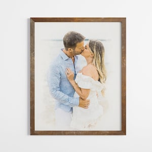 Cotton Anniversary Gift for Him, Second Anniversary Gift, First Anniversary Gift for Him, Couples Portrait