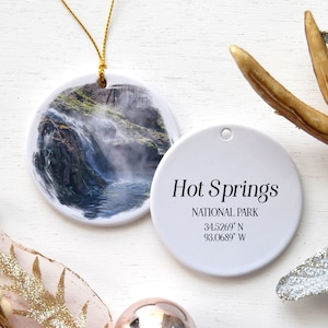 Hot Springs National Park Ornament, Arkansas Gift, US National Parks Vacation Souvenir