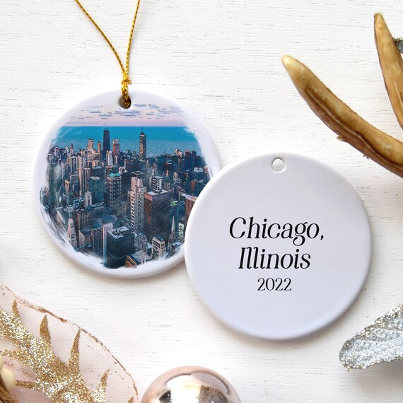 Chicago Skyline Christmas Ornament 
