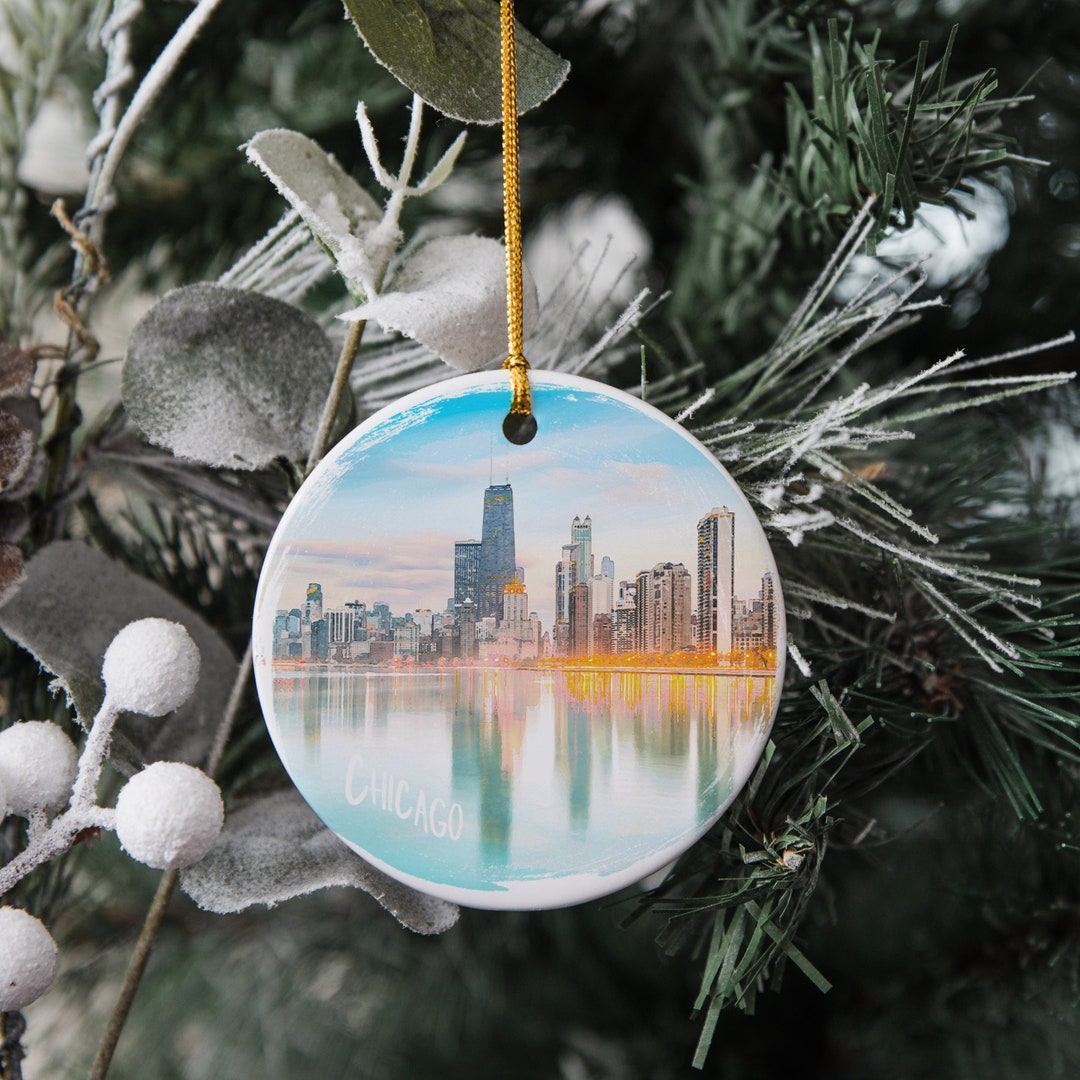 Chicago Skyline Christmas Ornament 