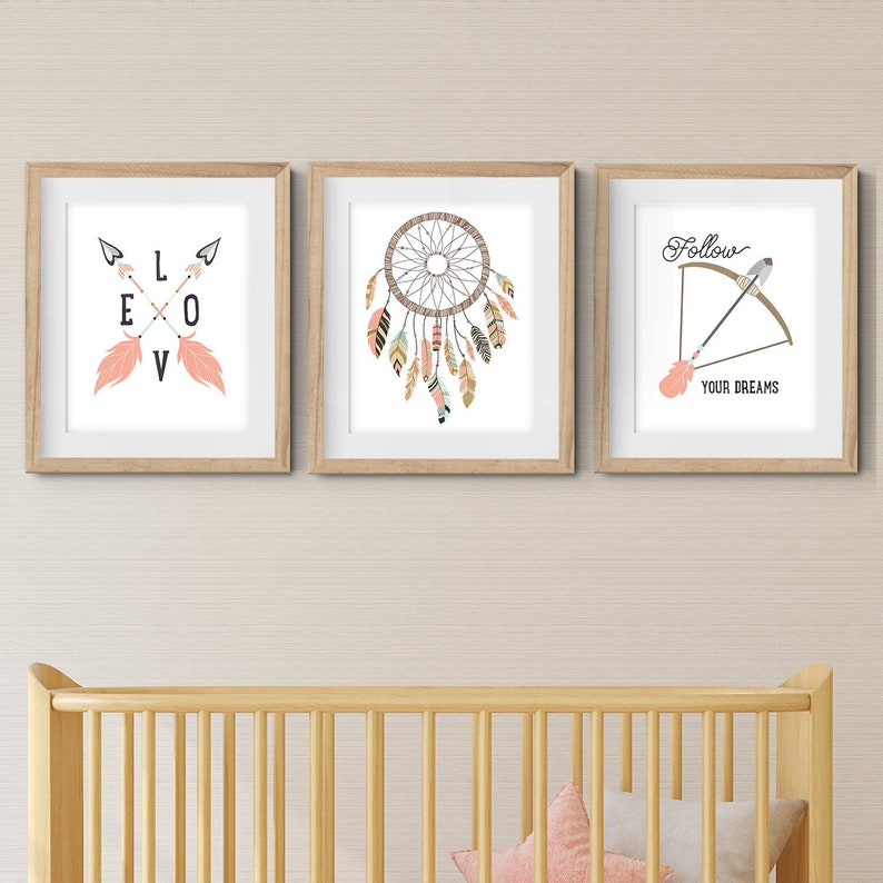 Tribal Nursery Decor Baby Girl Nursery Nursery Decor Etsy