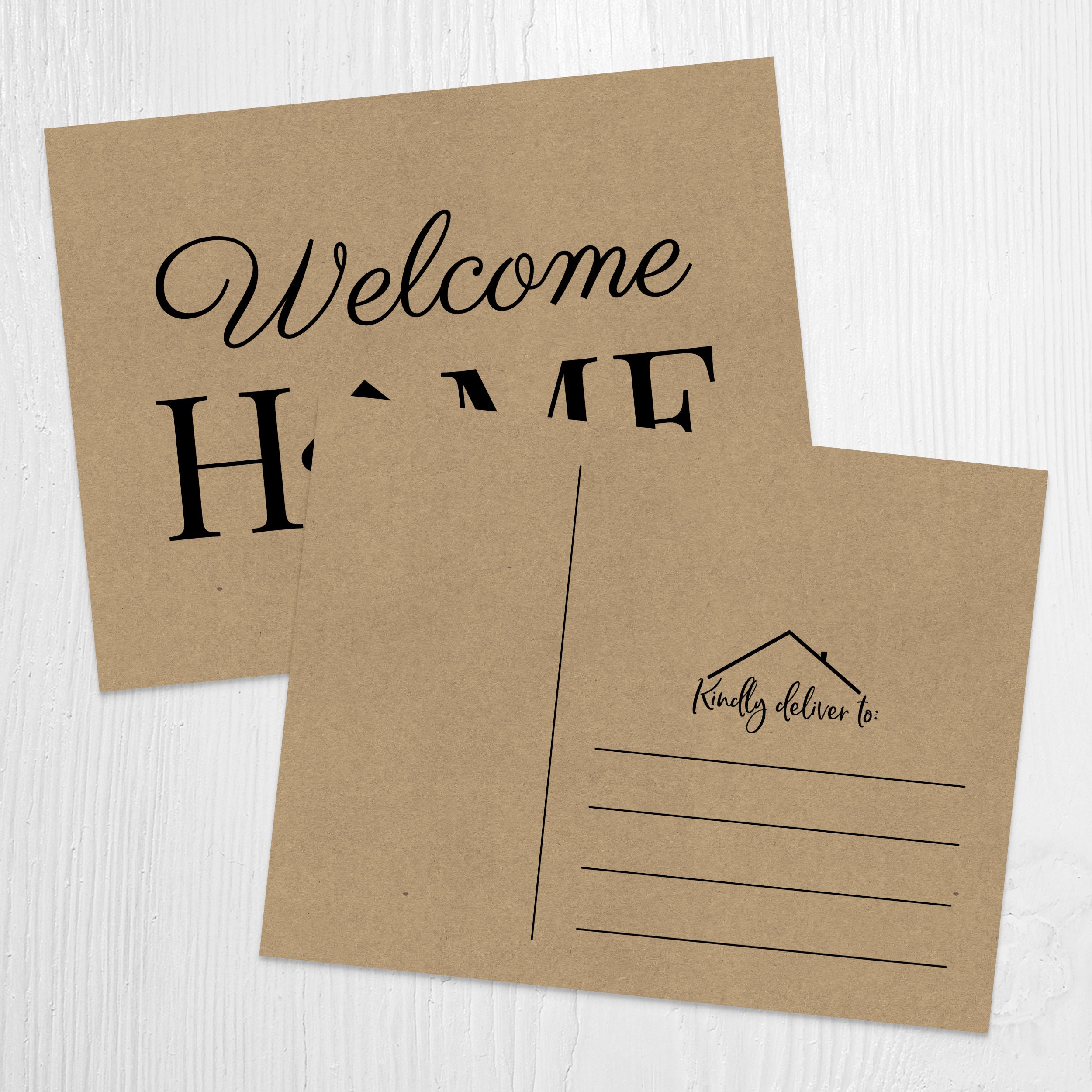 Real Estate Postcard New Home Real Estate Cards Etsy
