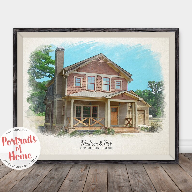 PenNPixel house portrait - gifts for old house enthusiast