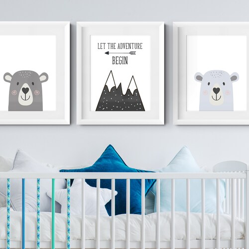 Nursery Decor Boy Nursery Wall Art Boy Printable Nursery | Etsy