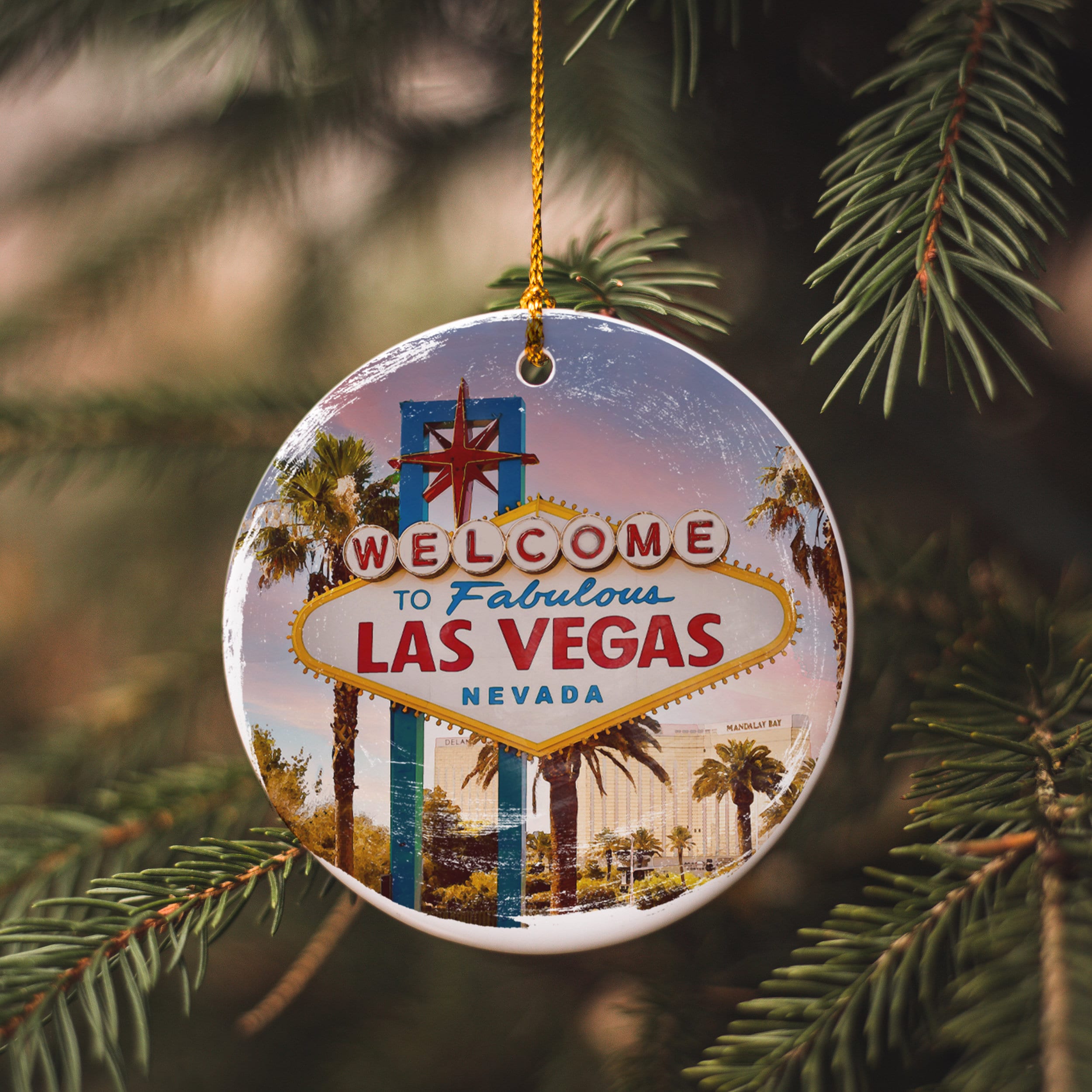Las Vegas Ornament Christmas Ornament Travel Ornament 
