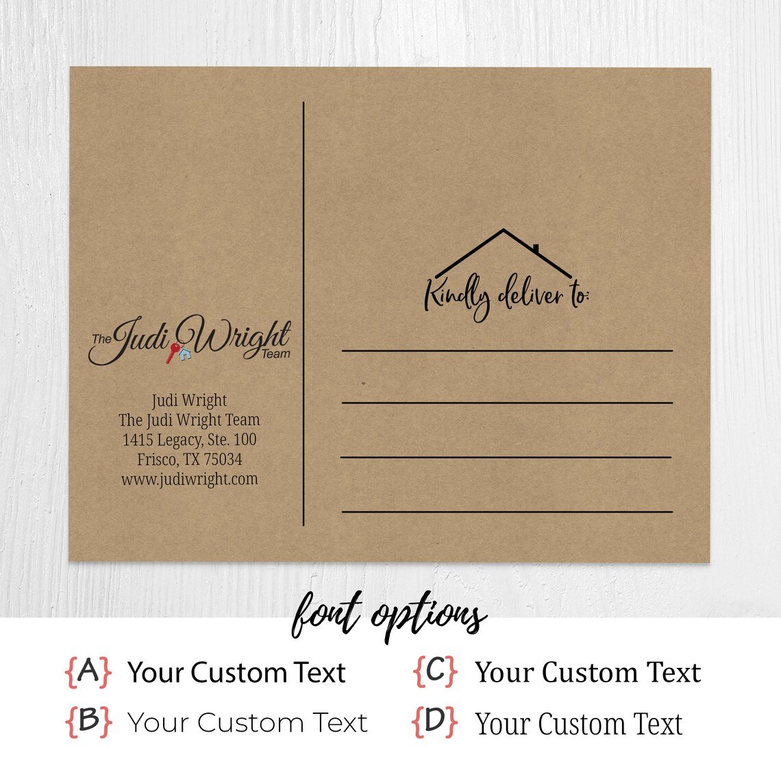 Real Estate Postcard New Home Real Estate Cards Etsy