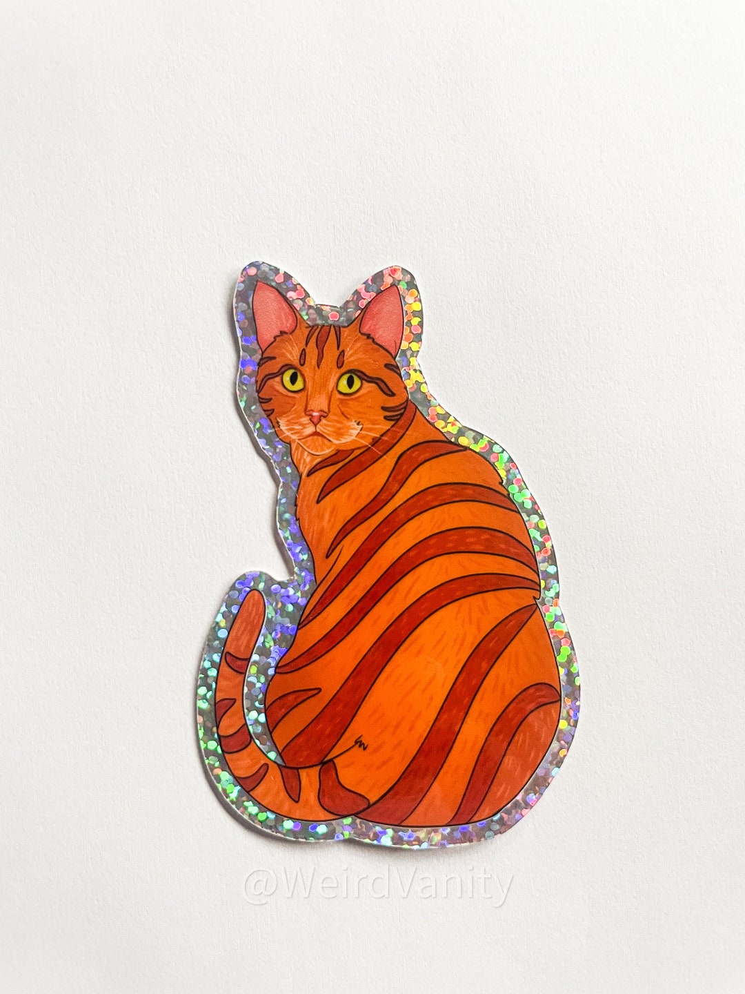 Orange/ Ginger/ Marmalade Tabby Cat 3 in Sticker With Etsy