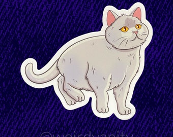 Scottish Fold cat sticker - 3 in sticker