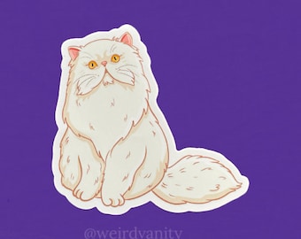 Persian Long Hair Cat sticker - 3 in sticker