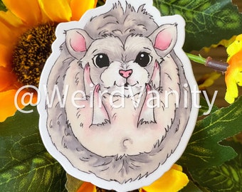 Hedgehog Hoglet sticker - 3in sticker baby hedgehog