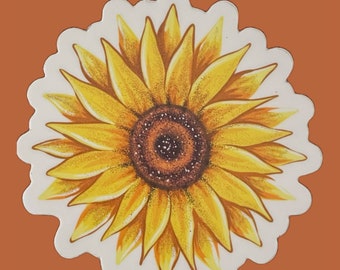 Sunflower sticker - 3 in sticker
